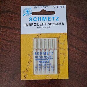 BRAND NEW SCHMETZ EMBROIDERY SEWING NEEDLES #1742